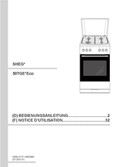 Amica SHEG 11557 W Notice D'utilisation