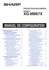 Sharp XG-MB67X Manuel De Configuration