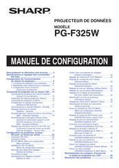 Sharp PG-F325W Manuel De Configuration