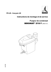 Beko MAT 31U F Instructions De Montage Et De Service