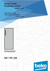 Beko RFNA450XP Instructions D'utilisation