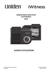 Uniden iWitness DC4 Guide D'utilisation