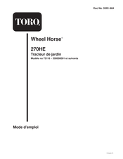 Toro 200000001 Mode D'emploi