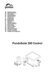 Pontec PondoSolar 250 Control Notice D'emploi