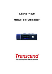 Transcend T.sonic 320 Manuel De L'utilisateur