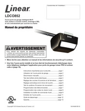 Linear LDCO852 Manuel Du Propriétaire