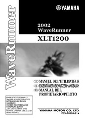 Yamaha Wave Runner XLT1200 2002 Manuel De L'utilisateur