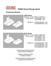 KOBE CH2236SQB-1 Manuel D'installation Et Mode D'emploi