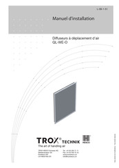 Trox Technik QL-WE-O Manuel D'installation