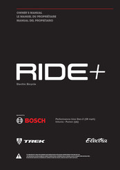Bosch RIDE+ Performance Line Gen.2 Manuel Du Propriétaire