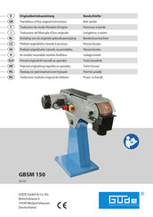 Güde GBSM 150 Traduction Du Mode D'emploi D'origine