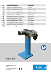 Güde GBSM 100 Traduction Du Mode D'emploi D'origine