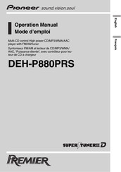 Pioneer DEH-P880PRS Mode D'emploi