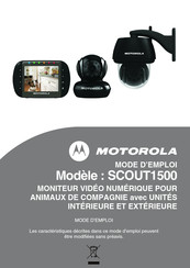 Motorola SCOUT1500 Mode D'emploi