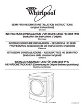 Whirlpool 3LCED9100 Instructions D'installation