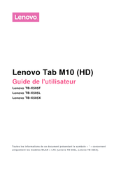 Lenovo TB-X505X Mode D'emploi