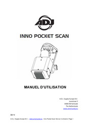 ADJ Inno Pocket Scan Manuel D'utilisation