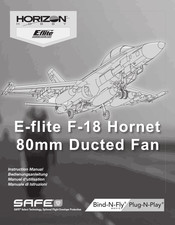 Horizon Hobby E-flite F-18 Hornet Manuel D'utilisation