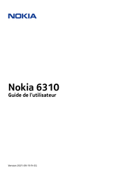 Nokia 6310 Guide De L'utilisateur