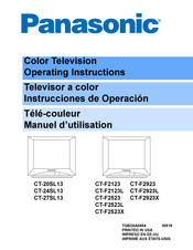 Panasonic CT-F2923L Manuel D'utilisation