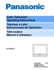 Panasonic CT-27SC13 Manuel D'utilisation