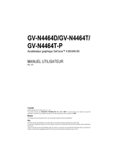 Gigabyte GV-N4464T Manuel Utilisateur