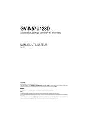 Gigabyte GV-N57U128D Manuel Utilisateur