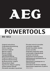 AEG Powertools BS 12C2 Notice Originale