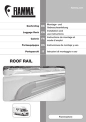 Fiamma ROOF RAIL Instructions De Montage Et Mode D'emploi