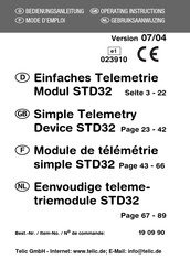 Telic STD32 Mode D'emploi