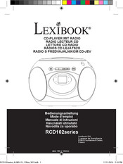 LEXIBOOK RCD102 Série Mode D'emploi