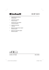 EINHELL GC-GP 1046 N Instructions D'origine