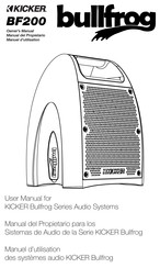 Kicker BF200 Manuel D'utilisation