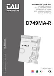 tau D749MA-R Notice D'installation