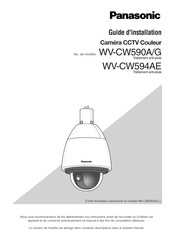 Panasonic WV-CW590A Guide D'installation