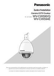 Panasonic WV-CW594E Guide D'installation