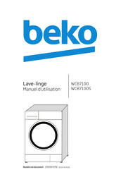 Beko WCB7100S Manuel D'utilisation