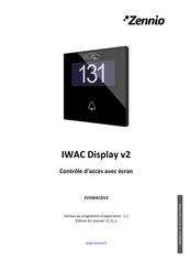 Zennio IWAC Display v2 Manuel D'utilisation