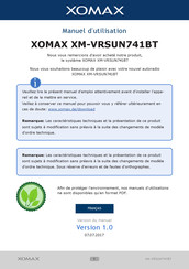 Xomax XM-VRSUN741BT Manuel D'utilisation