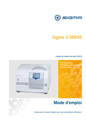 Sigma 3-30KHS Mode D'emploi