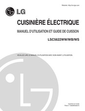 LG LSC5622WW Manuel D'utilisation Et Guide De Cuisson