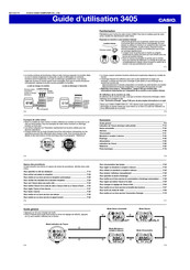 Casio 3405 Guide D'utilisation