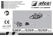 Efco TG 2600 XP Manuel D'utilisation Et D'entretien