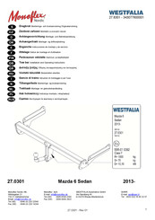 Westfalia 343077600001 Notice De Montage Et D'utilisation