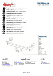 Westfalia Monoflex Nordic 42.0279 Notice De Montage Et D'utilisation