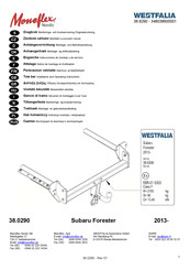 Westfalia Monoflex Nordic 38.0290 Notice De Montage Et D'utilisation