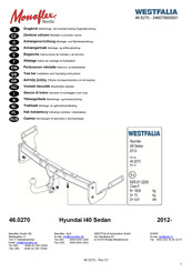 Westfalia Monoflex Nordic 46.0270 Notice De Montage Et D'utilisation