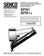Senco SFN1 Mode D'emploi