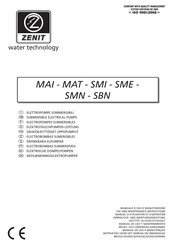 Zenit SBN 2500/6/300 A1LT-E Manuel D'utilisation Et D'entretien