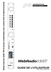 Audiophony PA WebRadio 130T Guide D'utilisateur